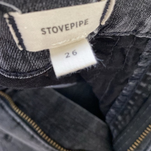 Madewell Stovepipe Jeans in Banberry Wash Raw-Hem Edition Size 26 - Picture 8 of 14